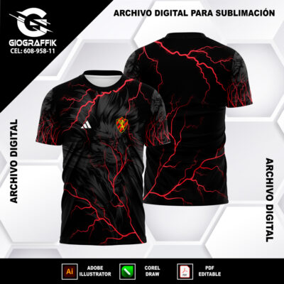 SPORT RECIFE LEON RAYOS RED BLACK