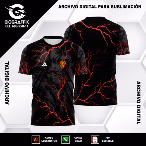 SPORT RECIFE LEON RAYOS RED BLACK