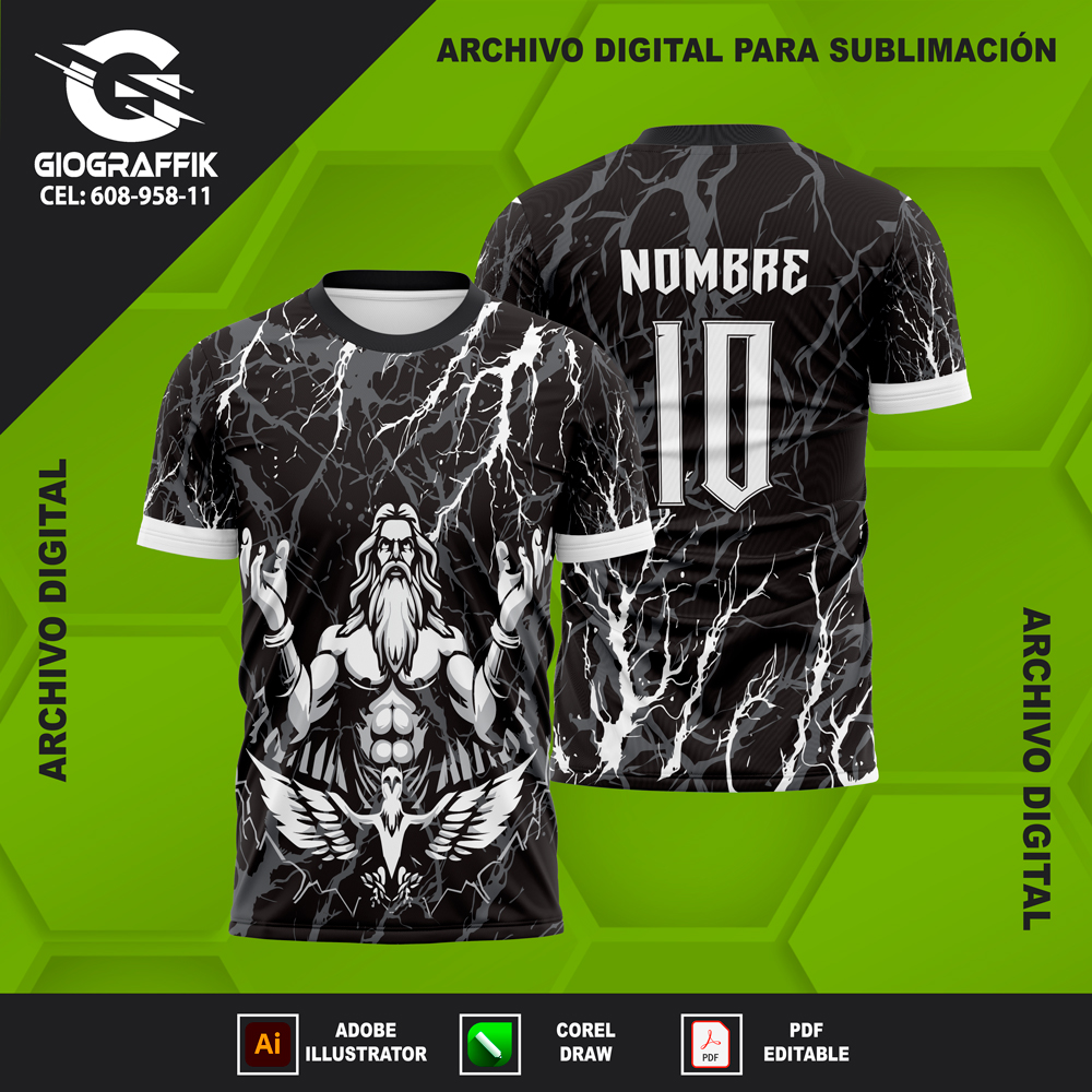 ZEUS KARMA BLANCO RAYOS GRUNGE