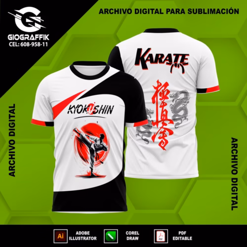 KARATE RED WHITE