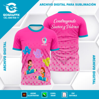 NANDY ACUARELA MAGENTA PATTERN