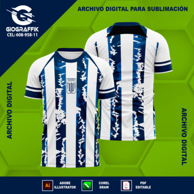 ALIANZA LIMA BLUE GRUNGE