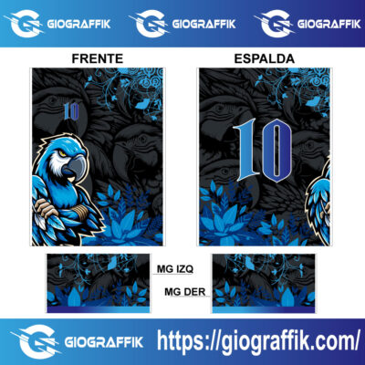 LORO BLUE FLORAL DEGRADE