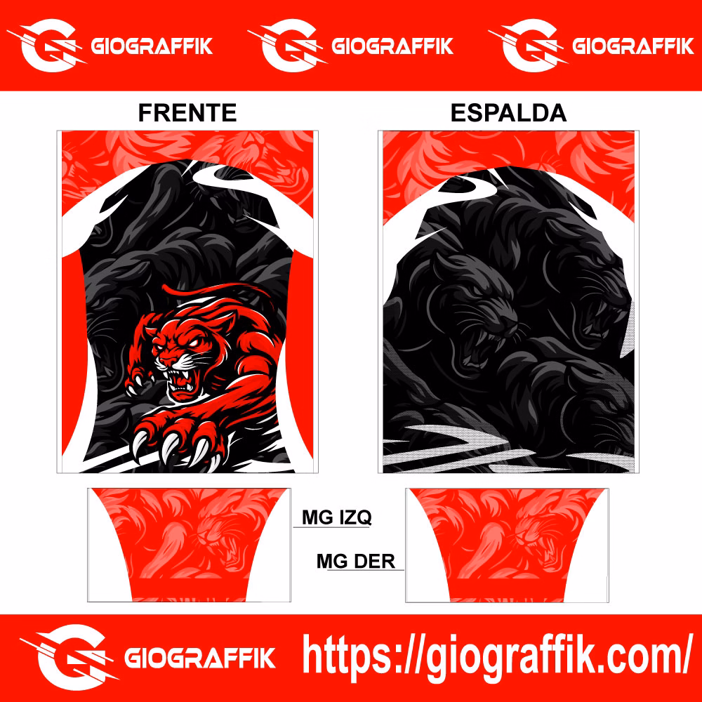 PANTERA RED TRAMA WHITE - Imagen 4