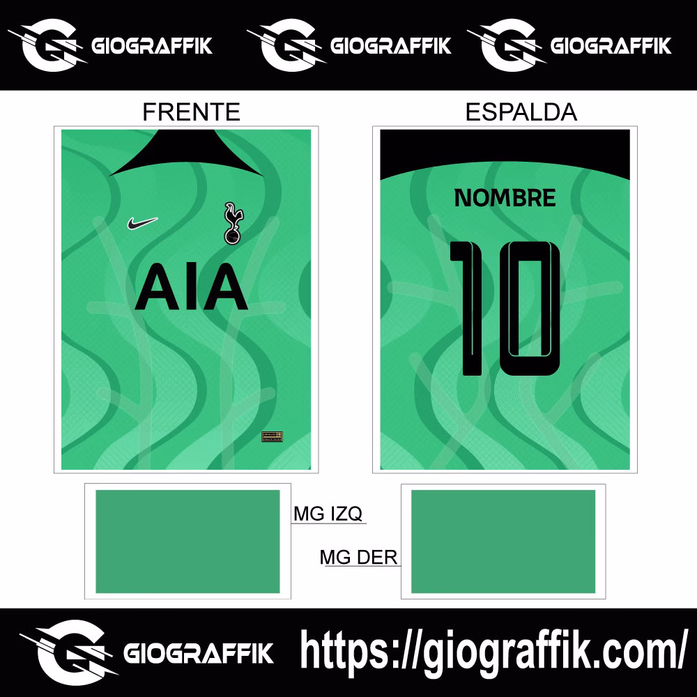 TOTTENHAM HOTSPUR GREEN TRAMA 2024 - Imagen 3