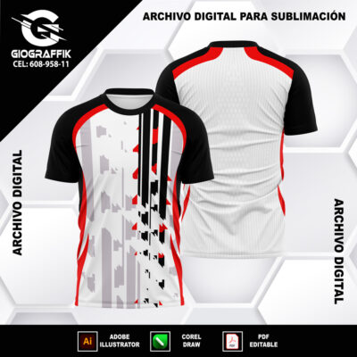 GEOMETRICO RED BLACK