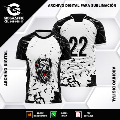 PITBULL BLACK WHITE INTERCLASSE GRUNGE