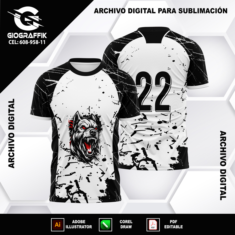 PITBULL BLACK WHITE INTERCLASSE GRUNGE
