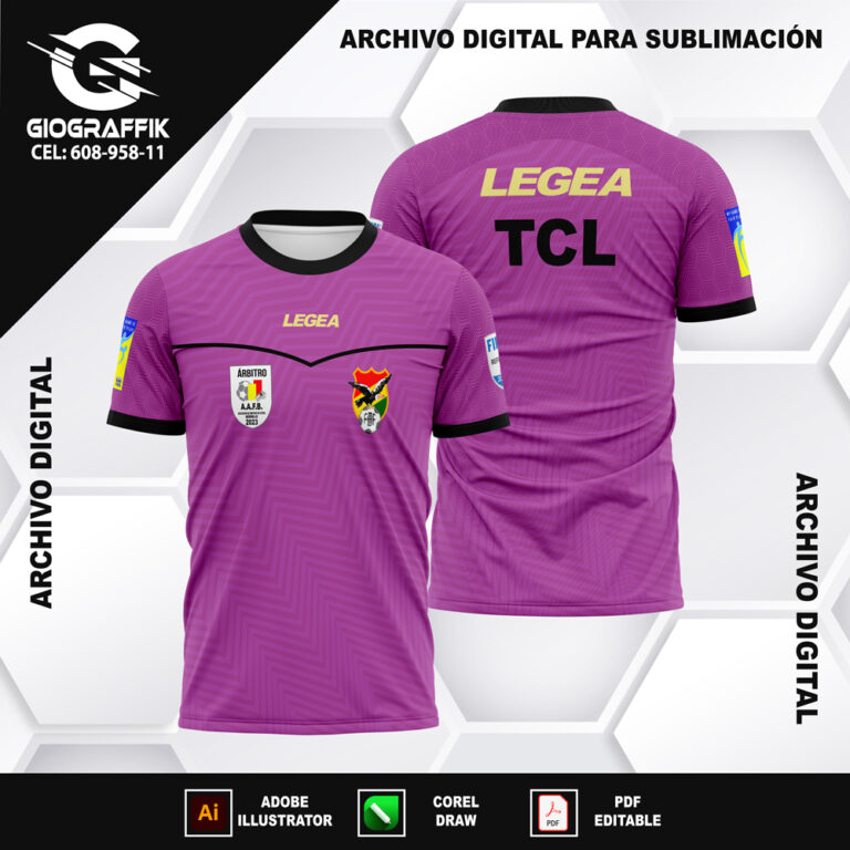 BOLIVIA ARBITROS ORANGE TRAMA MORADO LILA