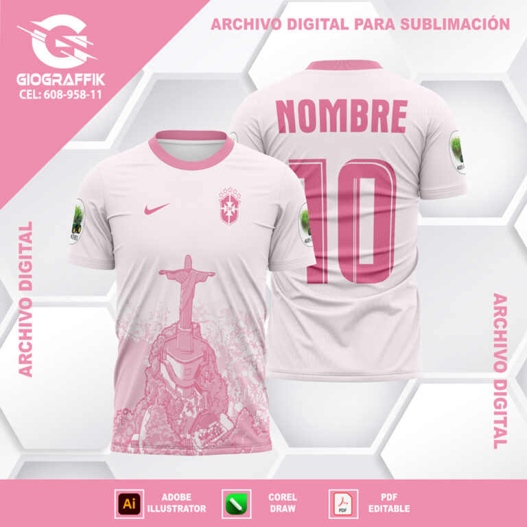 BRASIL NIKE ROSADO GRUNGE