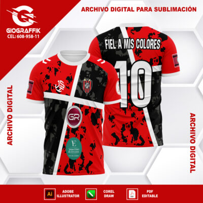 CHACARITAS RED BLACK GRUNGE