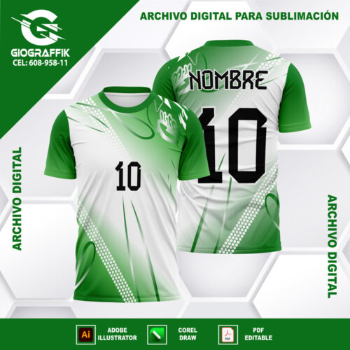 DEGRADE GREEN LINEA WHITE