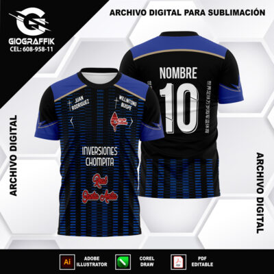 GEOMETRICO BLUE BLACK LINEAS