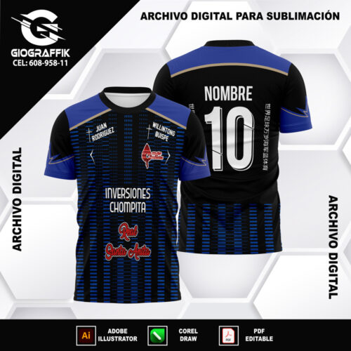 GEOMETRICO BLUE BLACK LINEAS