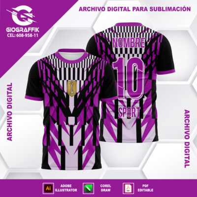 GEOMETRICO MORADO BLACK