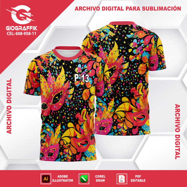 P13 CARNAVAL GRUNGE COLORIDO SERPENTINA