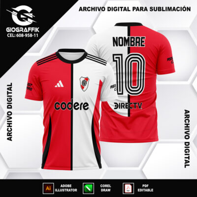RIVER PLATE RED WHITE 2025-26