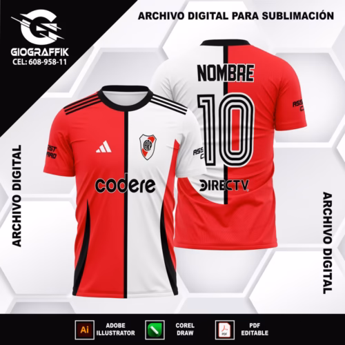 RIVER PLATE RED WHITE 2025-26