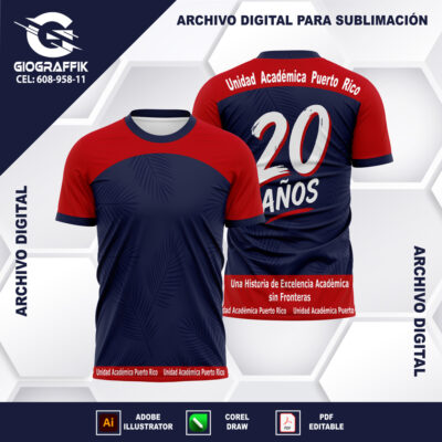 UNIDAD ACADEMICA PUERTO RICO RED BLUE
