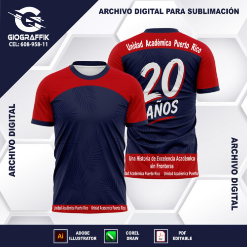 UNIDAD ACADEMICA PUERTO RICO RED BLUE
