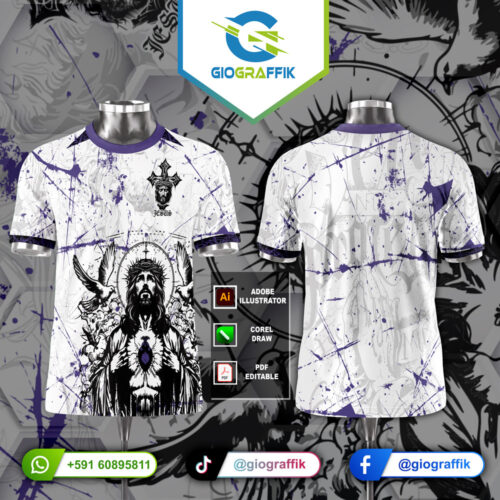 CRISTO CORAZON MORADO FUTSALERO