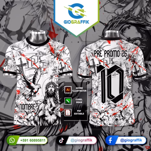 FUTSALERO CRISTO BLACK WHITE