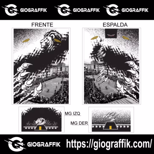 FUTSALERO LEON BLACK GARRAS GRUNGE