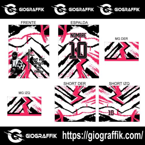 FUTSALERO ROSADO GRUNGE