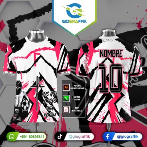 FUTSALERO ROSADO GRUNGE