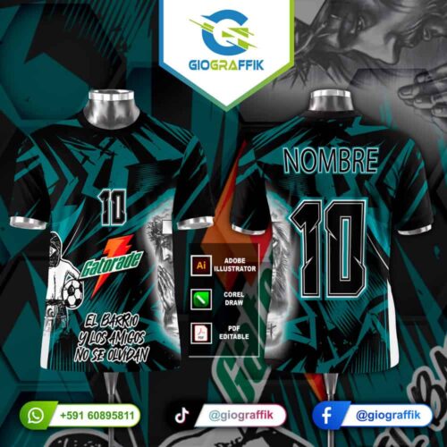 GRUNGE FUTSALERO GREEN GEOMETRICO