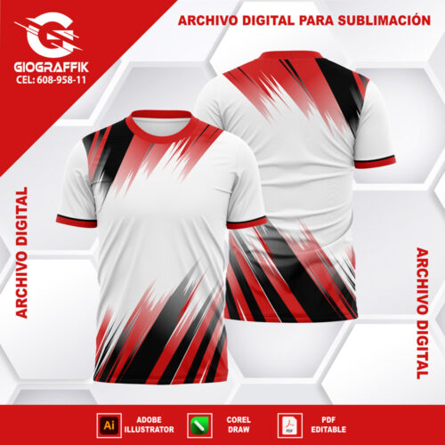 RED BLACK DEGRADE RIVER PLATE