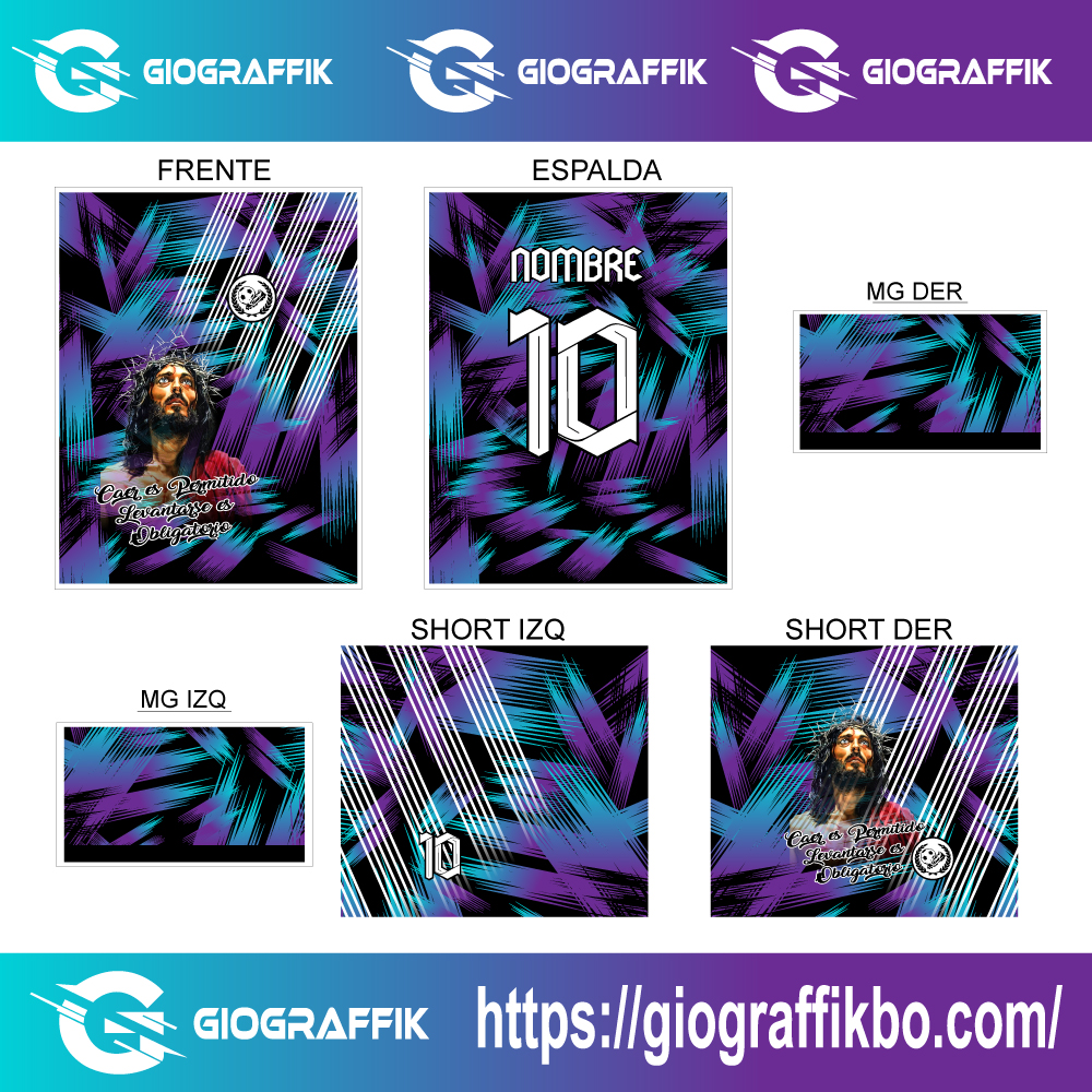 TETERHAM GEOMETRIC DEGRADE JESUS FUTSALERO - Image 2