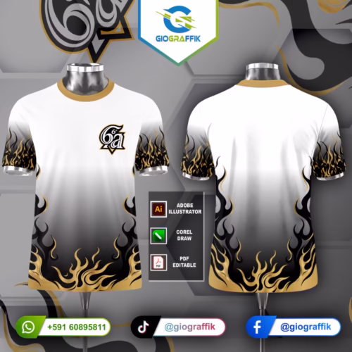 6TO DORADO LLAMAS DEGRADE