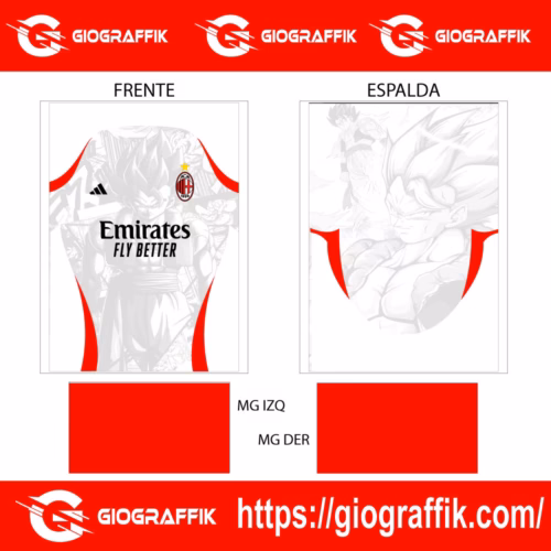 AC MILAN CONCEPT RED DRAGON BALL