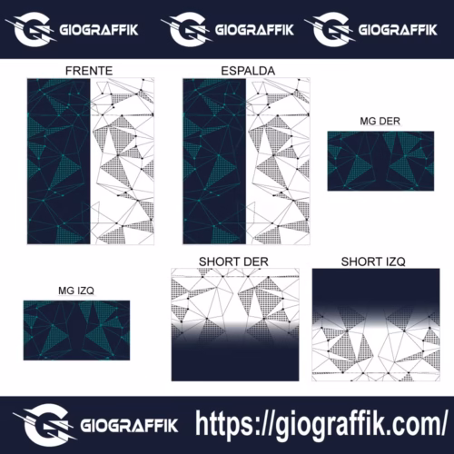 GEOMETRICO LINEA TRAMA DEGRADE BLUE