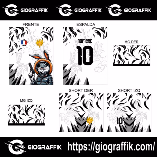 LOONEY TUNES TRAMA BLACK GRIS